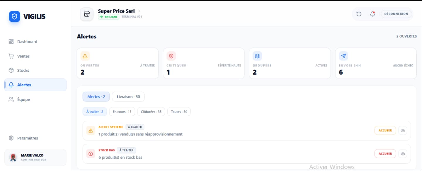 Mockup alertes Vigilis